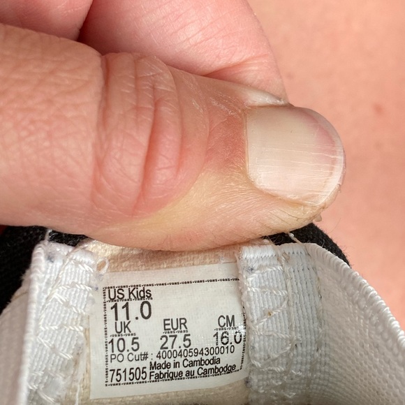 Vans KIDS CLASSIC SLIP-ON CHECKERBOARD SHOE (Size 11 US kids) - Picture 3 of 6